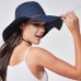 Elagant  Summer Sun Hat Wide Brim Lace Outdoor Travel Foldable Beach Hat  eb-87629458